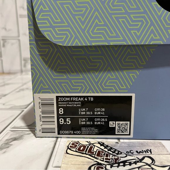 New Nike Zoom Freak 4 TB Promo Basketball Shoes Giannis Jordan Kobe Navy Blue - Picture 13 of 15